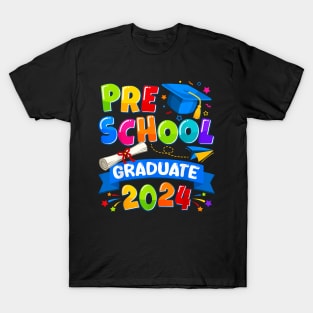 Preschool Graduation 2024 Pre-K Graduate Kids Boys Girls T-Shirt